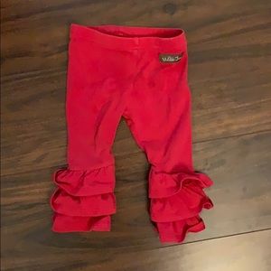 Matilda Jane 6-12 month ruffle leggings